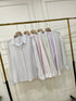 Women Stripes Summer See Through Shirts